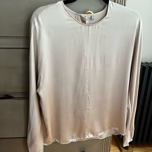 Vince silk oyster blouse